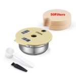 Coffee Accessories Steel Reusable Coffee Capsule Pods 200ML 50FILTERS
