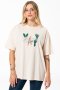 Oversized Graphic T-Shirt - XL / White