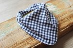 Navy Gingham Bib