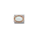 Composable Classic Link In Rose Gold White Opal