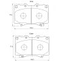 Toyota Kbc Brake Pads Front For Landcruiser - Spares Direct