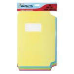 Butterfly A4 Book Cover Bright 10 Pack
