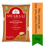 Chakki Fresh Atta Mp Sharbati Gehun Ka Atta 5KG - Premium Stone-ground Madhya Pradesh Sharbati Wheat Flour For Super Soft Rotis