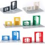 102PCS Door Window Brick Bulk Diy House Building Blocks Bricks Toys City Architect For Children Educational