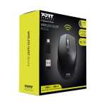 Port Wireless Silent 3600DPI 3 Button USB And Type-c Dongle Mouse – Black