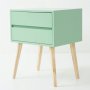 Fihlo Two Drawer Side Table - Sage