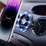 Car Phone Mount For Magsafe N52 Magnet Magnetic Phone Holder Car Air Vent Phone Mount Cradle Hook For Iphone 14 13 12 Pro pro Ma