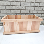 Wood Pine Planter Box