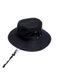 Black Wide Brim Hat - 58 Cm Black