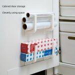 2PCS Pot Rack Household Multifunctional Storage Hook Wall-mounted Punching-free Storage Hanger For Kitchen And Bathroom Kitchen