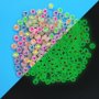 100Pcs 7x4mm Love Pattern Luminous Personality Acrylic Beads For Jewelry Making Diy Fashion Friendship Bracelet Necklace Decors Birthday Gifts Craft Supplies