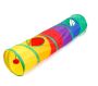 2-WAY Long Rainbow Collapsible Tunnel With Holes Toy For Cats