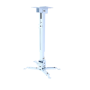 Universal Projector Ceiling Mount Adjustable Height Swivel Joint White