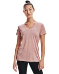 Women's Ua Tech Twist V-neck - Micro Pink Md