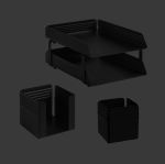 Complete Desk Set Fluted – 514BL