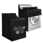 Washing Machine Cover For Top Load Heavy Duty 420D Oxford Washer And Dryer Covers Waterproof Easier To Cover By Waterproof Zippe