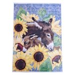 Deco Print Paper Donkey And Sunflowers A3