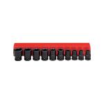 : 10PC 1 2" Dr. Air Impact Socket Set Metric - A5605