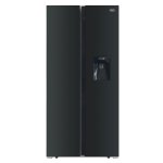 Defy 496LT Black Glass Side By Side Wd Fridge DFF456