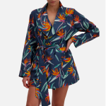 Womens Gown - Strelitzia Black - L 40