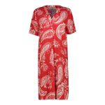 Printed Short Sleeve Tunic Dress