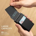 New Black Men's Simple Ultra-thin Rfid Protective Wallet Ideal Gift For Men
