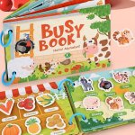 Kids' Educational Paper Book For Logic & Critical Thinking - Fun Cognitive Games Self-assemble Activity Enhances Focus & Creativ