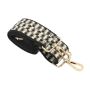 Woven Camera Strap Black Gold White