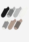 7 Pack Trainer Socks - Grey Marl & Beige Marl