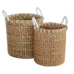 Stitch Hyacinth Storage Basket Set