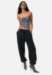 Cotton Tube Top - Dark Grey