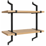 Retro 2 Tier Wall Shelf