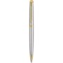 Waterman Hemisphere Stainless Steel Ballpoint Pen Gold Trim