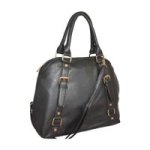 Handbag With Zip Top Closure - Black