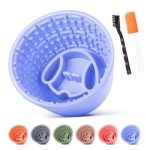 Focxoio Slow Feeder Dog Bowl Non-slip Lick And Freeze Bowl For Dogs Long Lasting Silicone Licking Mat For All Dog Sizes Anti-cho
