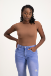 Mbali High-neck Bodysuit - Mocha - M