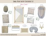 Cot Duvet Bedding Checkered Small Kudu Earthy Checkered