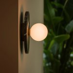 Pascal Marble Wall Light White Black Green - Cream