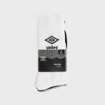 Umbra Umbro 3-PACK Diamond Crew Sock _ 173371 _ White - M White