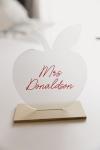 Apple" Acrylic Teacher Desk Plaque