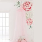 Hanging Canopy Tent - Netting Pastel Pink