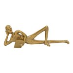 Brass Reading Man Figurine 31CM
