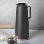 Exata Glass Lined Thermal Flask Black - 1L