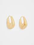 Signature Caitlin Chunky Hinge Hoop Earrings - 0 Gold