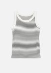 PoP Candy Striped Cami Vest-black & White
