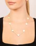 Goldair Gold Plated Flower Charm Necklace