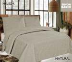 Simon Baker Melissa Quilted Bedspread Natural Various Sizes - Queen - 250CM X 270CM Bedspread + 2 Pillowcases 50CM X 70CM + 5CM