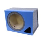 12" Triangle Ported Single Subwoofer Enclosure Blue - Autostyle Motorsport South Africa
