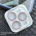 Glitter Transparent Tempered Glass Camera Lens Protector For Iphone 15 14 13 12 11 Pro Max Gift For Birthday easter president's