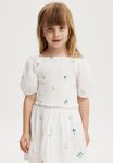 Cotton On Katelyn Short Sleeve Top - White ditsy
